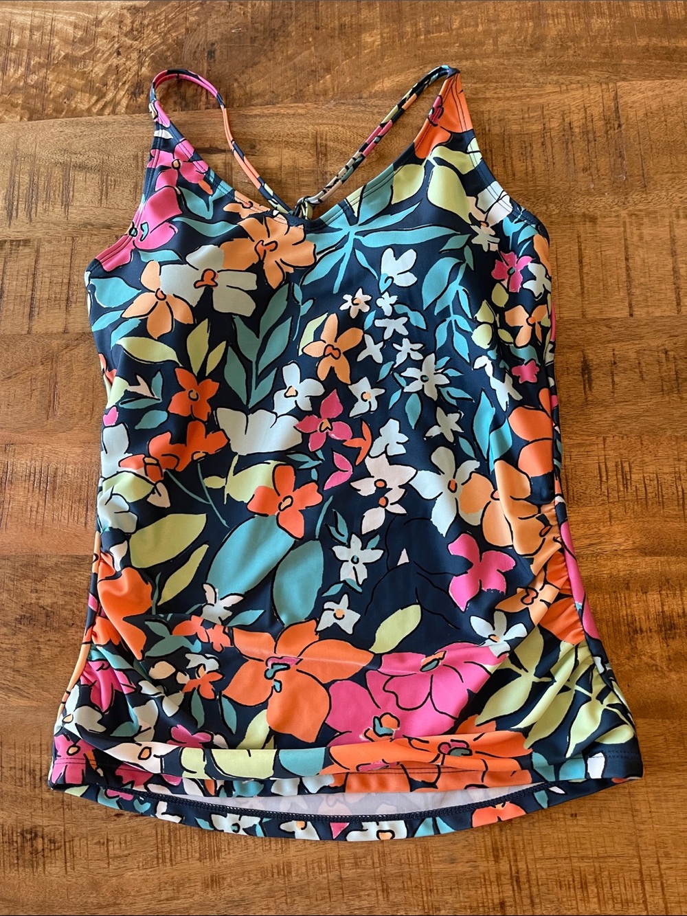 Nani V-Neck Tankini Top Mai Floral Medium